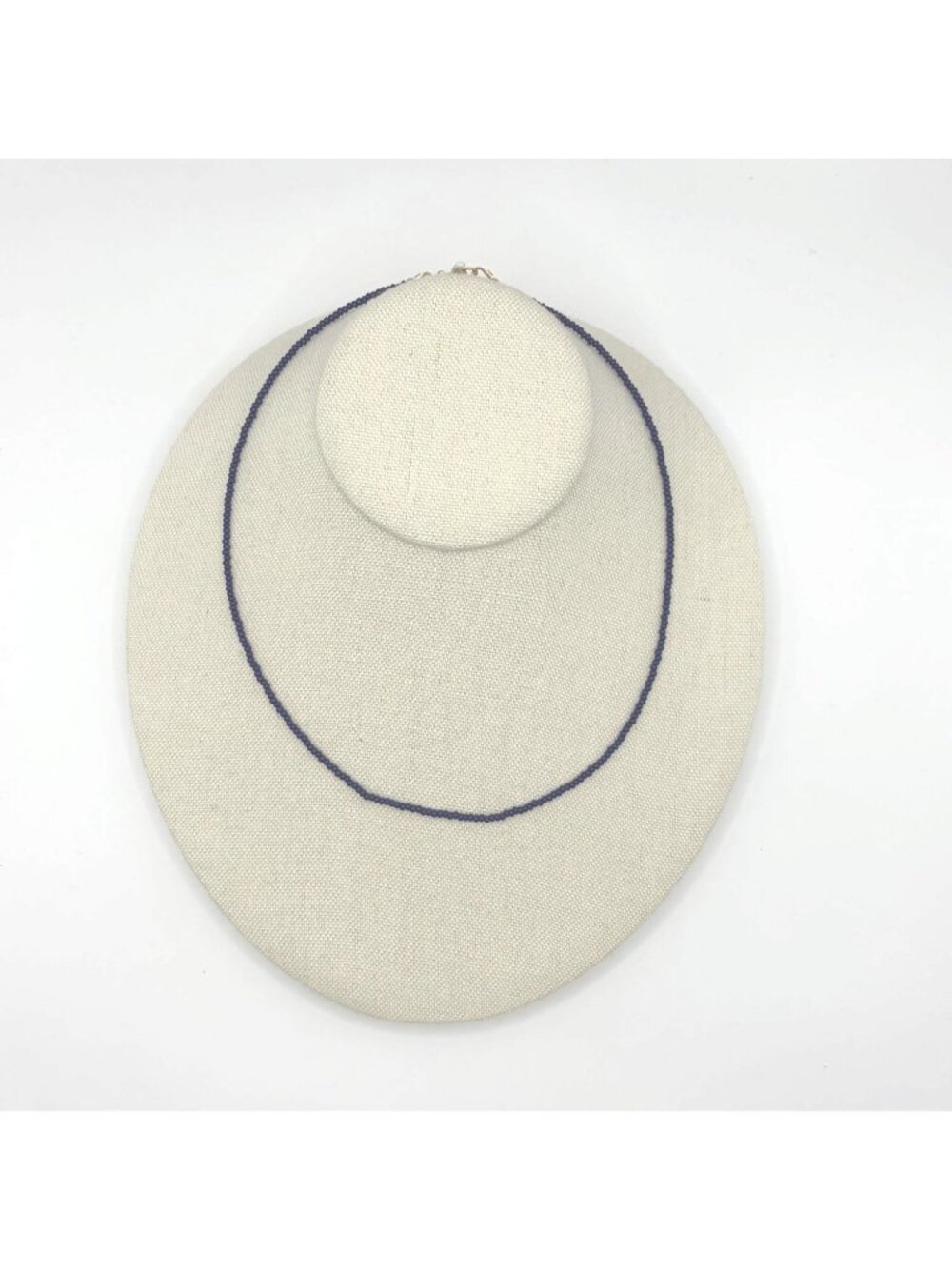 Vestige Cobalt Blue Seed Bead Necklace 16
